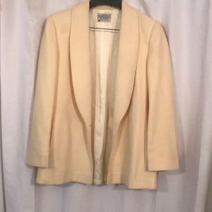 Pendleton pure virgin wool cream blazer size 6